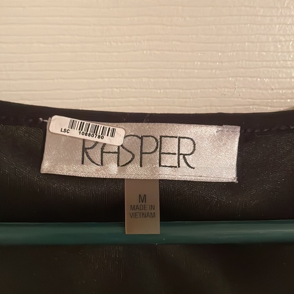 Kasper, Medium Black/Tan sleeveless blouse - Picture 3 of 3